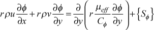 general conv-diff eqn